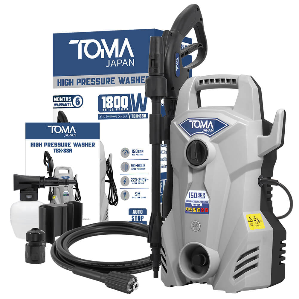 เครื่องฉีดน้ำแรงดันสูง TOMA JAPAN รุ่น TBX-88A 150 บาร์ 1800 วัตต์_7